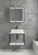 S Line σετ μπάνιου με μεταλλική βάση & κρυφοντούλαπο