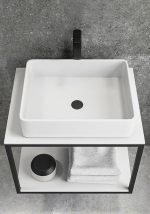 S Line σετ μπάνιου με μεταλλική βάση & φωτιζόμενο καθρέπτη - Image 3