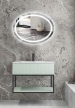 S Line σετ μπάνιου με μεταλλική βάση & φωτιζόμενο καθρέπτη